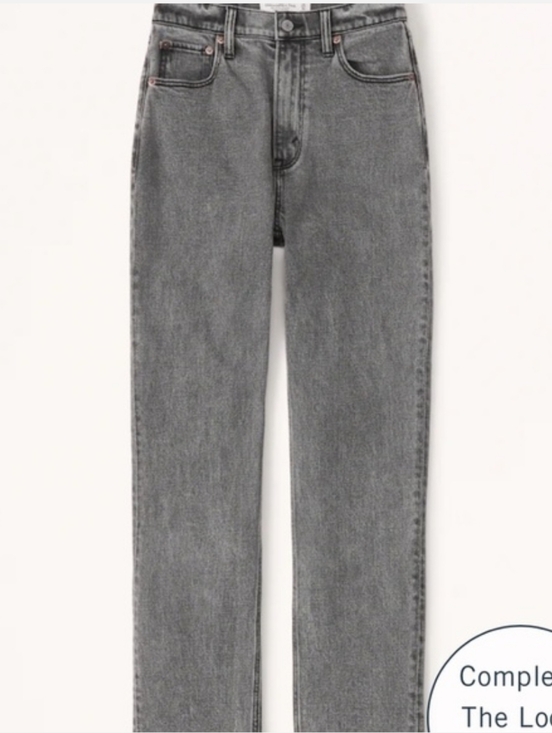 Abercrombie & Fitch The Ankle Straight Ultra High Rise Jean - Picture 2 of 4
